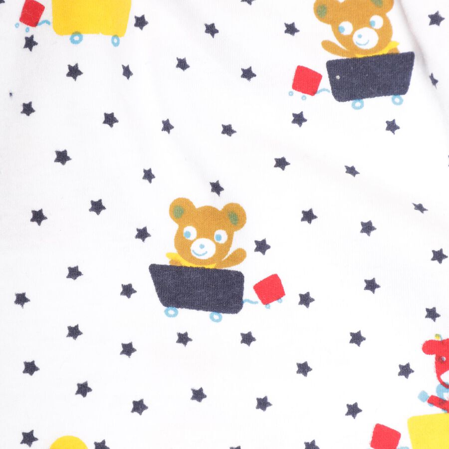 Infants Cotton Baba Suit, Navy Blue, large image number null