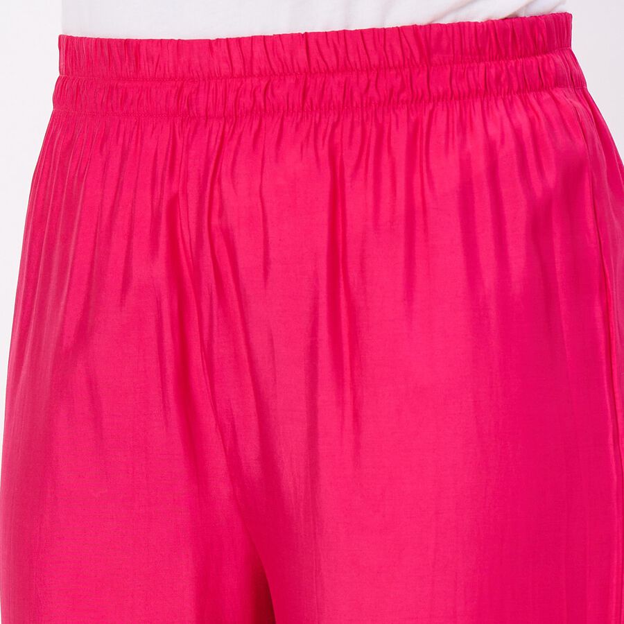 Women's Bright Fuchsia Pink Embroidered Ethnic Set, Fuchsia, large