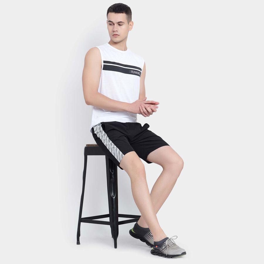 Cut & Sew Bermuda, Black, large image number null