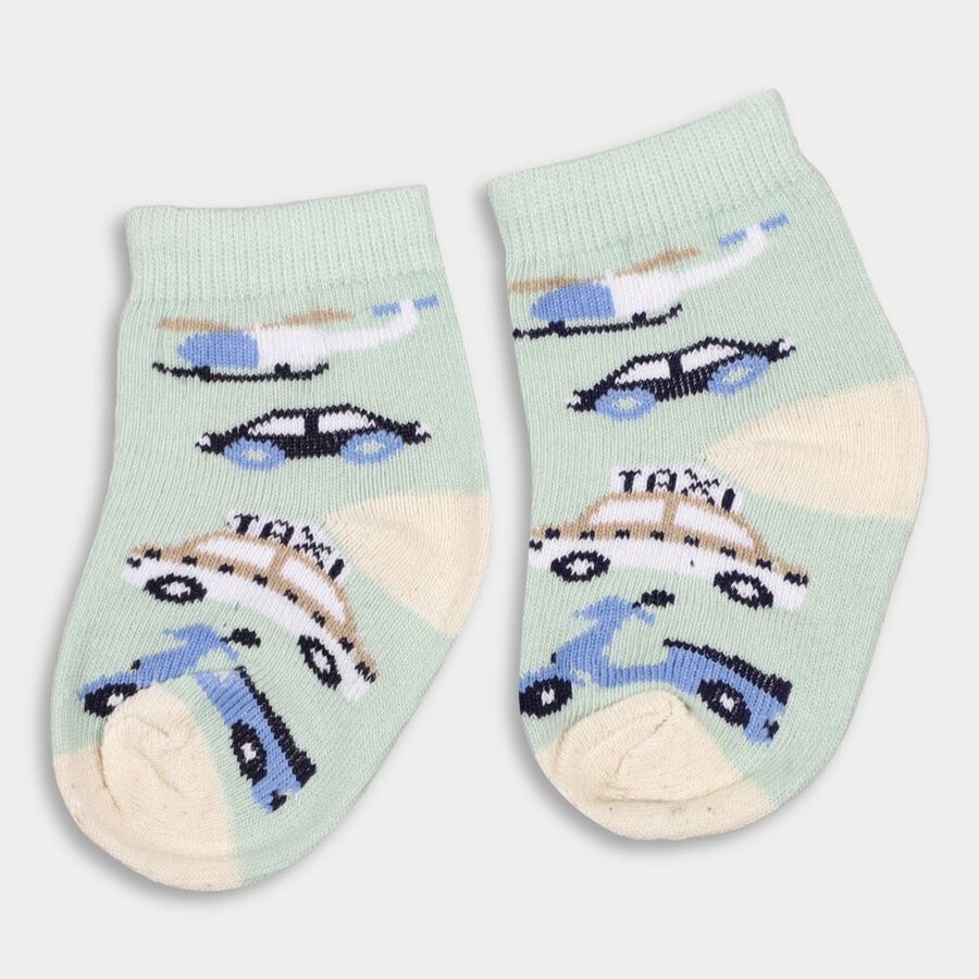 Infant's Socks (Pack of 3), Light Blue, large