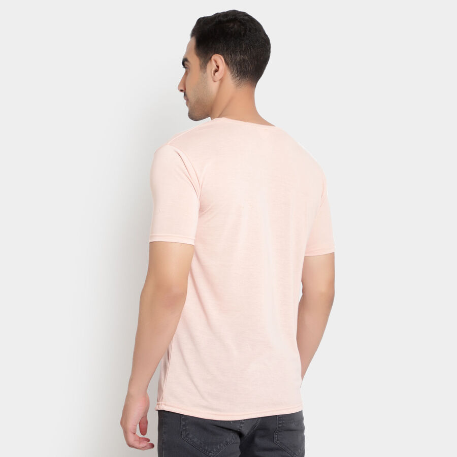 Round Neck T-Shirt, Peach, large image number null