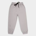 Boy's 100% Cotton Trousers, Light Grey, small image number null