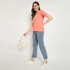 Ladies' Round Neck T-Shirt, Coral, small image number null