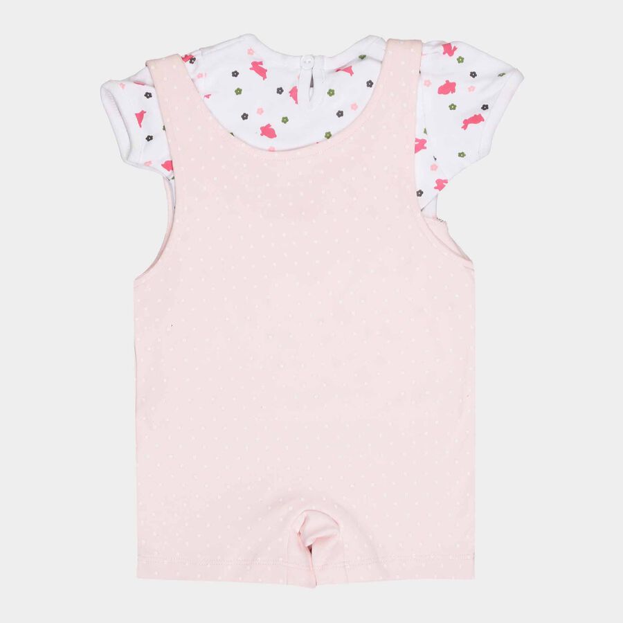 Infants Cotton Shorts Set, Light Pink, large image number null