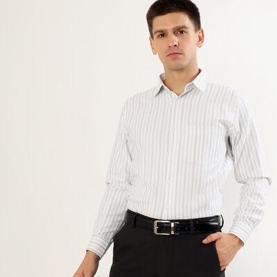 Men's Light Grey Classic Formal Shirt