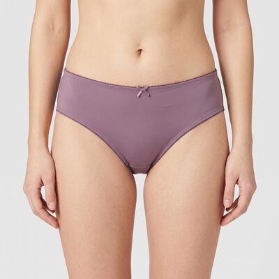 Women's Purple Regular Fit Solid Panty