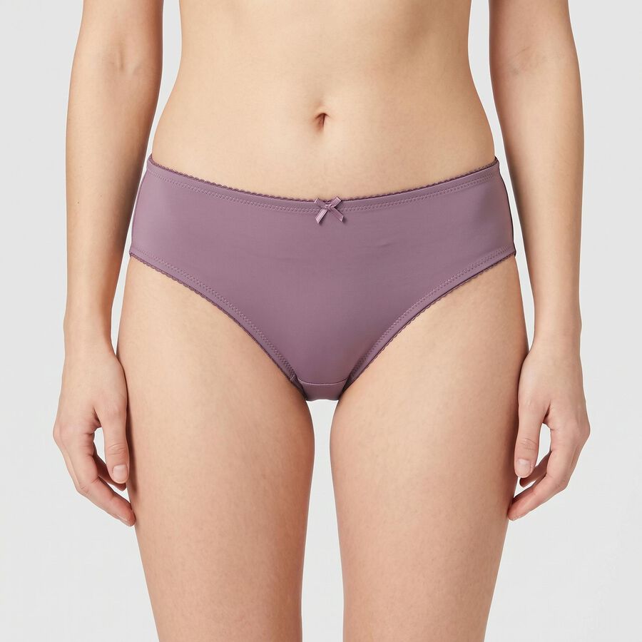 Women's Purple Regular Fit Solid Panty, Purple, large