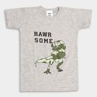 Boy's Half Sleeves T-Shirt, Light Grey, small image number null