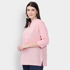 Ladies' 100% Cotton Kurti, हल्का गुलाबी, small image number null