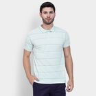 Men's Collared Half Sleeves T-Shirt , हल्का हरा, small image number null
