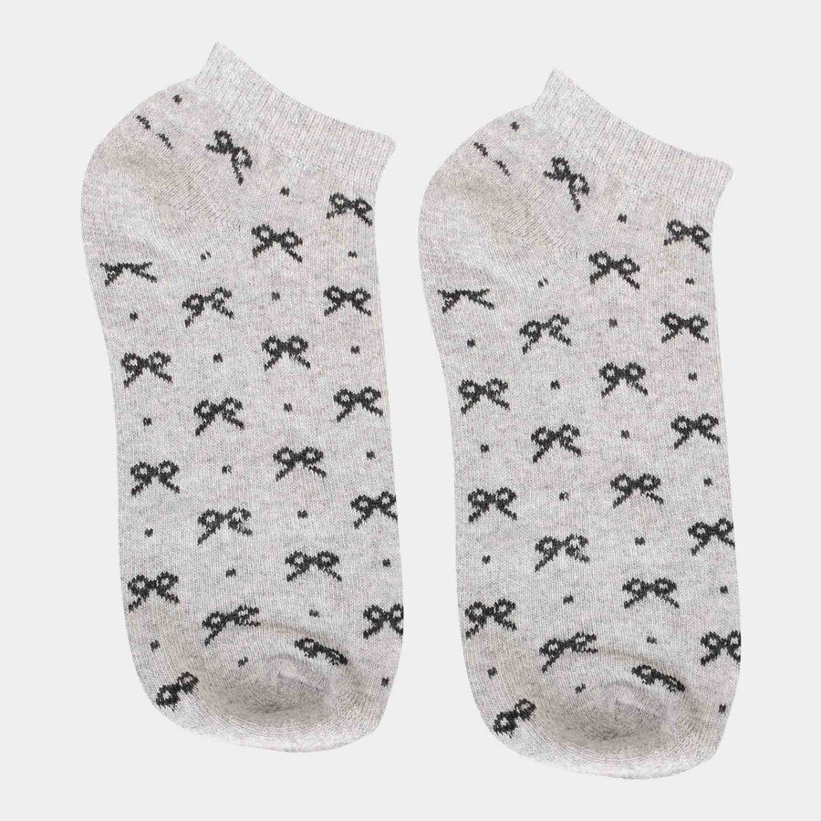 Printed Socks, Melange Light Grey, large image number null