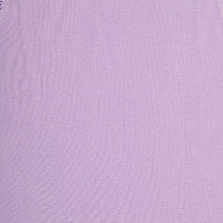 Girls' 100% Cotton Vest , Lilac, large image number null