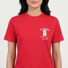 Women's Fuchsia Round Neck Regular T-Shirt, Fuchsia, small