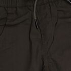 Boys' Deep Charcoal Black Regular Fit Jogger Trousers, Olive, small