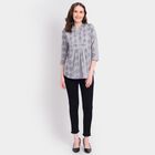 Ladies' 100% Cotton Kurta, हल्का ग्रे, small image number null