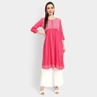 Ladies' Kurta Pyjama Set, Fuchsia, small image number null