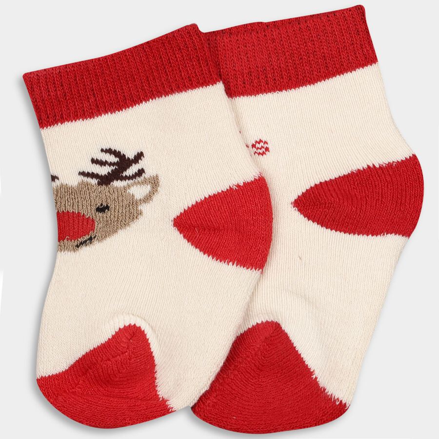 Infant's Socks (Pack of 2), White, large image number null