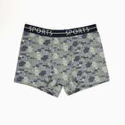Boys' Muted Grey Regular Fit Printed Briefs, मिश्रित मध्यम ग्रे, small image number null