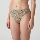 Women's Brown Regular Fit Floral Printed Panty, भूरा, small
