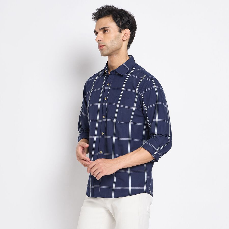 Men's Casual Shirt , नेवी ब्लू, large image number null
