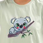 Women's Light Sage Green Round Neck T-Shirt, Light Green, small image number null