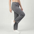 Women's Grey Regular Fit Solid Drawstring Pyjama, Light Grey, small