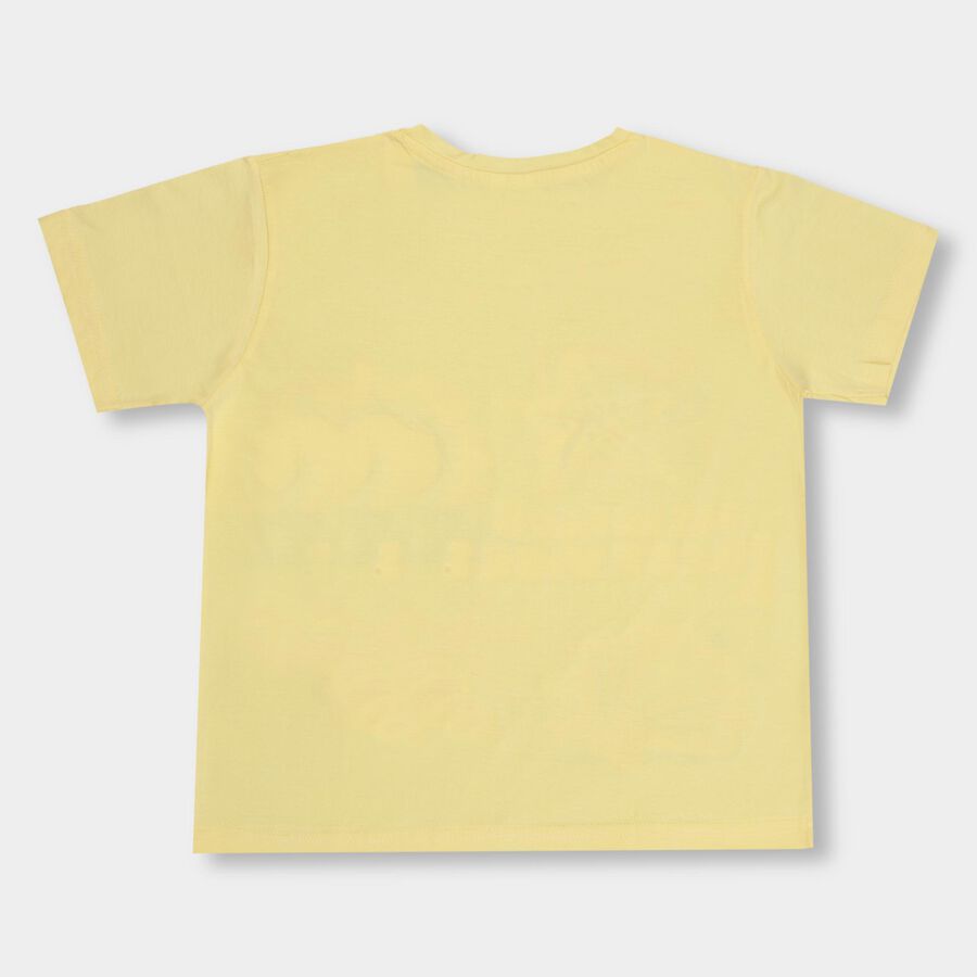 Girls' 100% Cotton T-Shirt , Yellow, large image number null