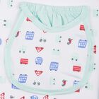 Infants' Cotton Gift Set 5 Pc&nbsp;Gift&nbsp;Set&nbsp;(Top, Shorts, Sheet, Cap, Bib), Light Green, small image number null