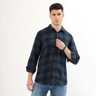 Men's Muted Olive Green Button Down Casual Shirt, ओलिव, small image number null