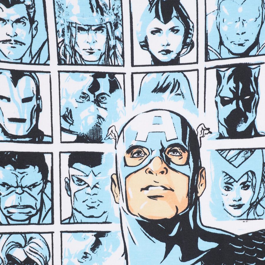 Boys' 100% Cotton Half Sleeves T-Shirt , White, large