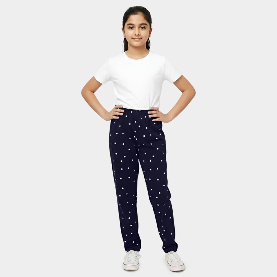 Girls' Pyjama, नेवी ब्लू, large