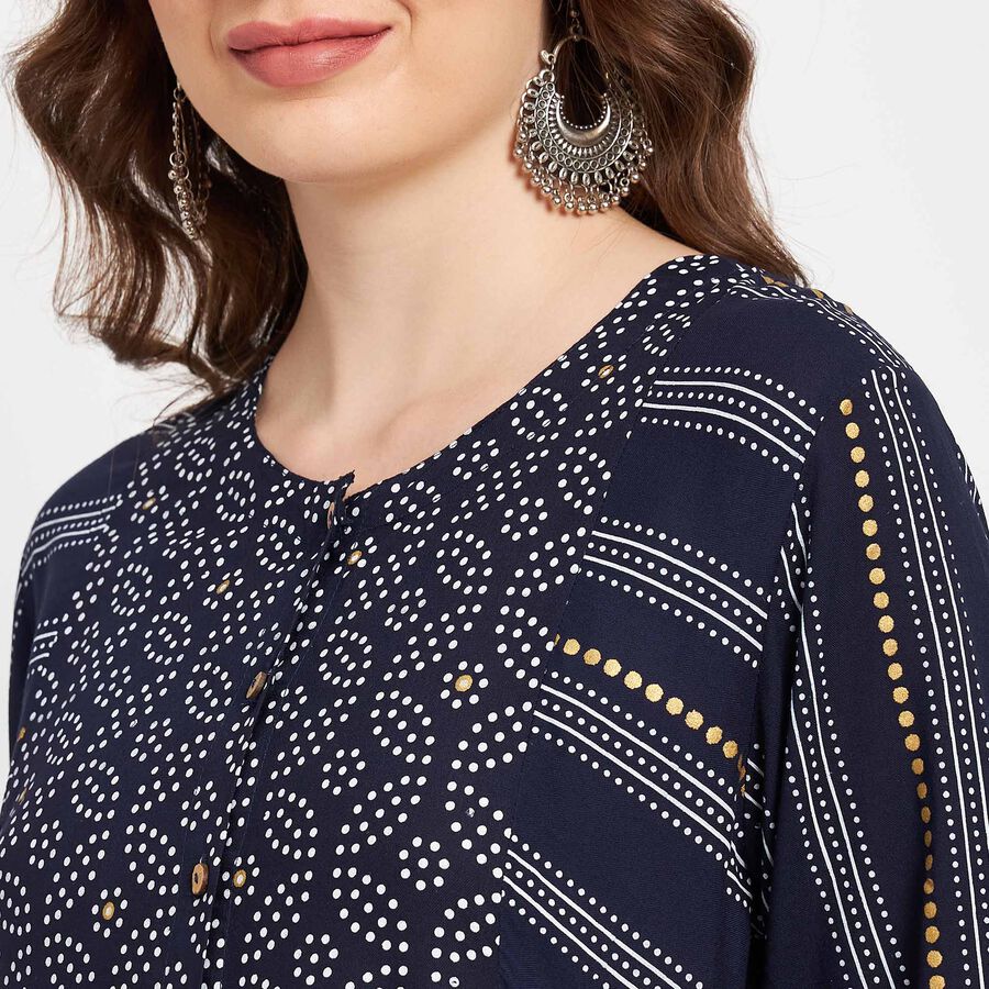 Solid Empire Line Women, Navy Blue, large image number null