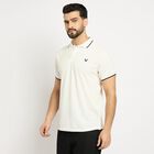 Men's Collared Half Sleeves T-Shirt , White, small image number null