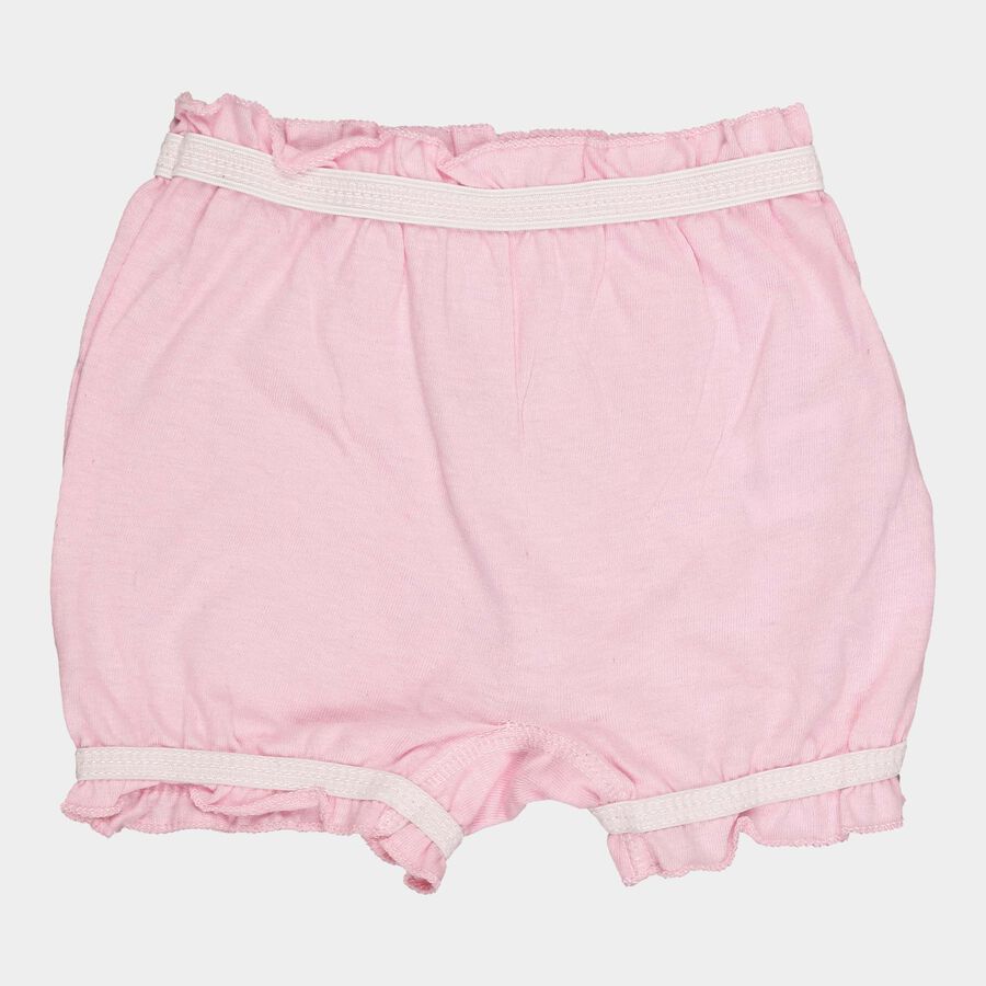 Girls Cotton Printed Bloomer, Light Pink, large image number null