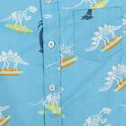 Boys Mid Blue Cotton Collar Casual Shirt, Mid Blue, small