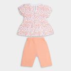 Infants' 100% Cotton Capri Set , Peach, small image number null