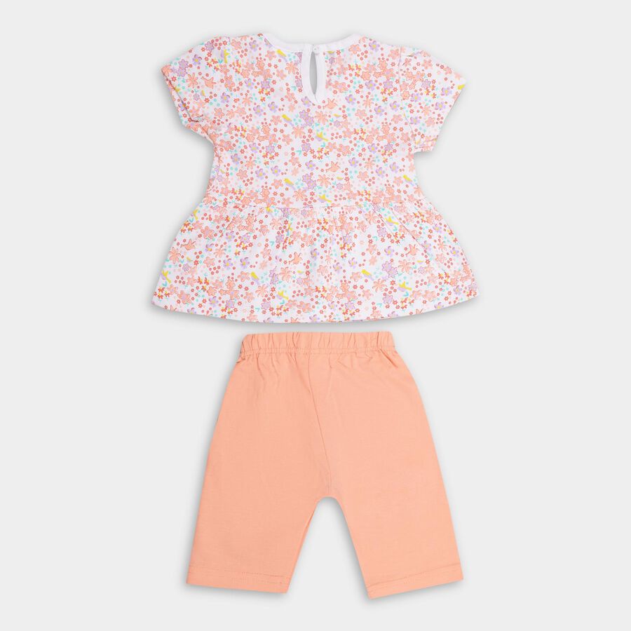 Infants' 100% Cotton Capri Set , Peach, large image number null