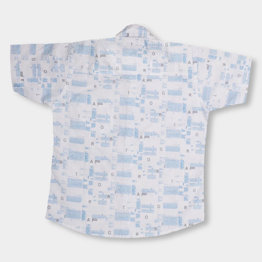 Boys' 100% Cotton Casual Shirt, हल्का नीला, large image number null