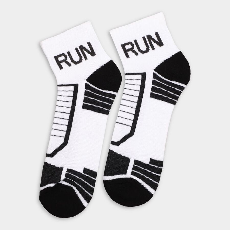 Men's Socks (Pack of 2), White, large