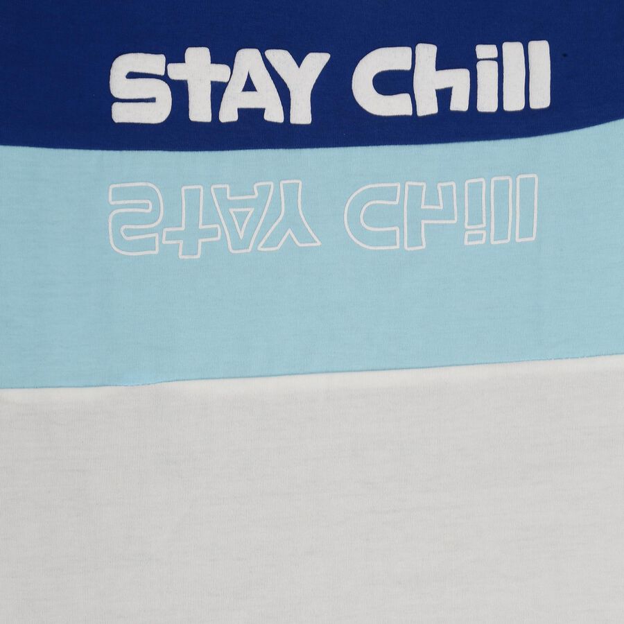 Boys' 100% Cotton Half Sleeves T-Shirt, हल्का नीला, large image number null
