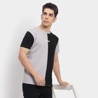 Men's 100% Cotton Round Neck Half Sleeves T-Shirt , हल्का ग्रे, small