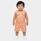 Infants' Short Set, Peach, small