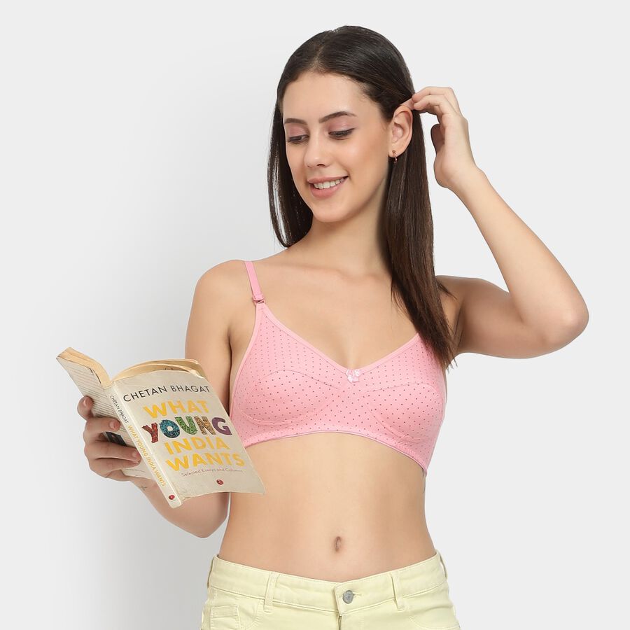 Ladies' Non-Padded Bra, गुलाबी, large image number null