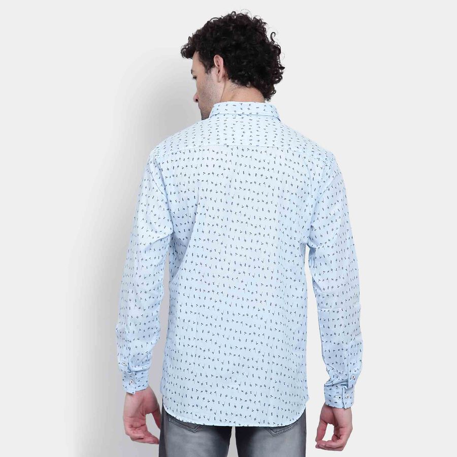 Printed Casual Shirt, Light Blue, large image number null