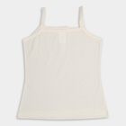 Girls' 100% Cotton Vest, Off White, small image number null