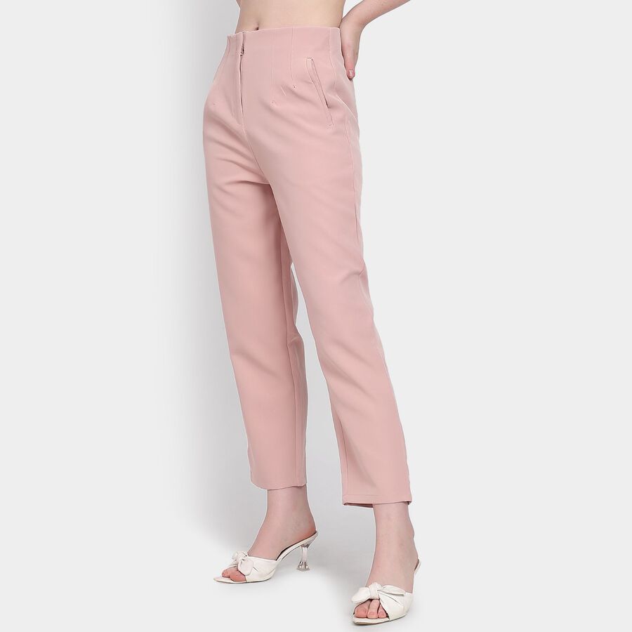 Ladies' Trousers, हल्का गुलाबी, large image number null