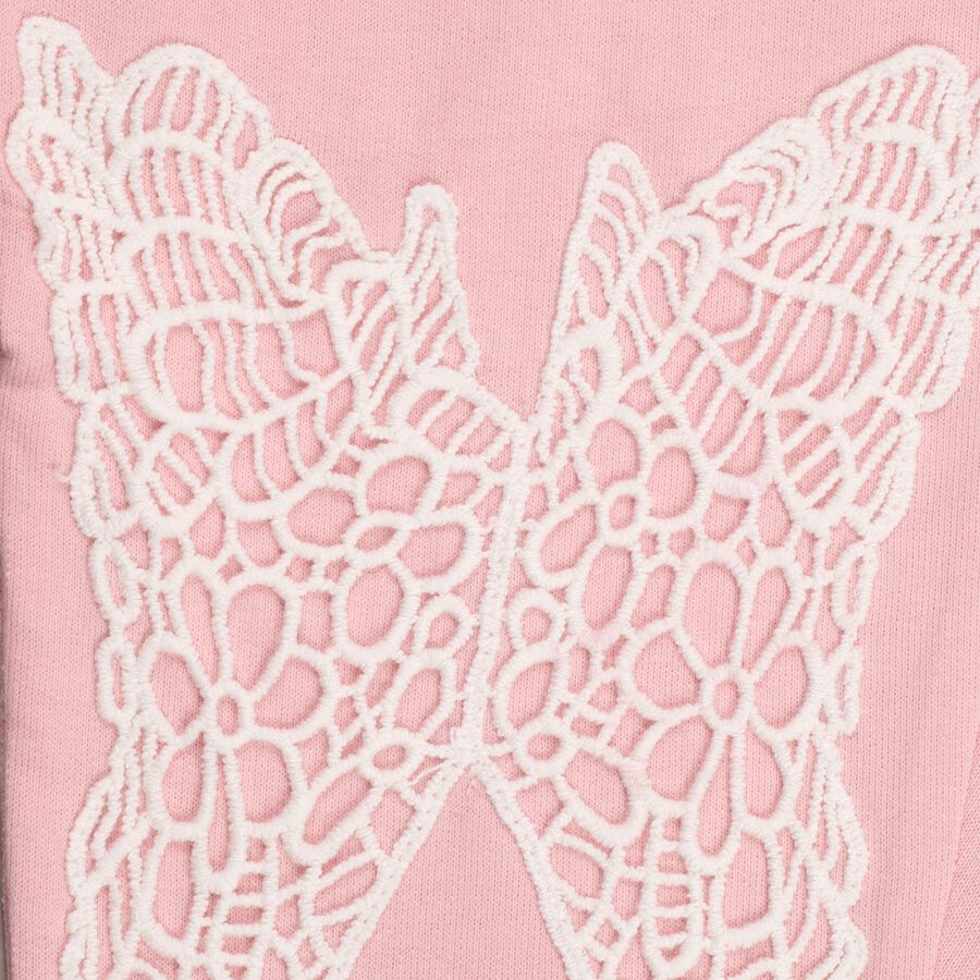 Girls' 100% Cotton Pyjama, Light Pink, large image number null