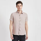 Solid Casual Shirt, Beige, small image number null