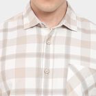 Men's 100% Cotton Casual Shirt, गहरा पीला, small