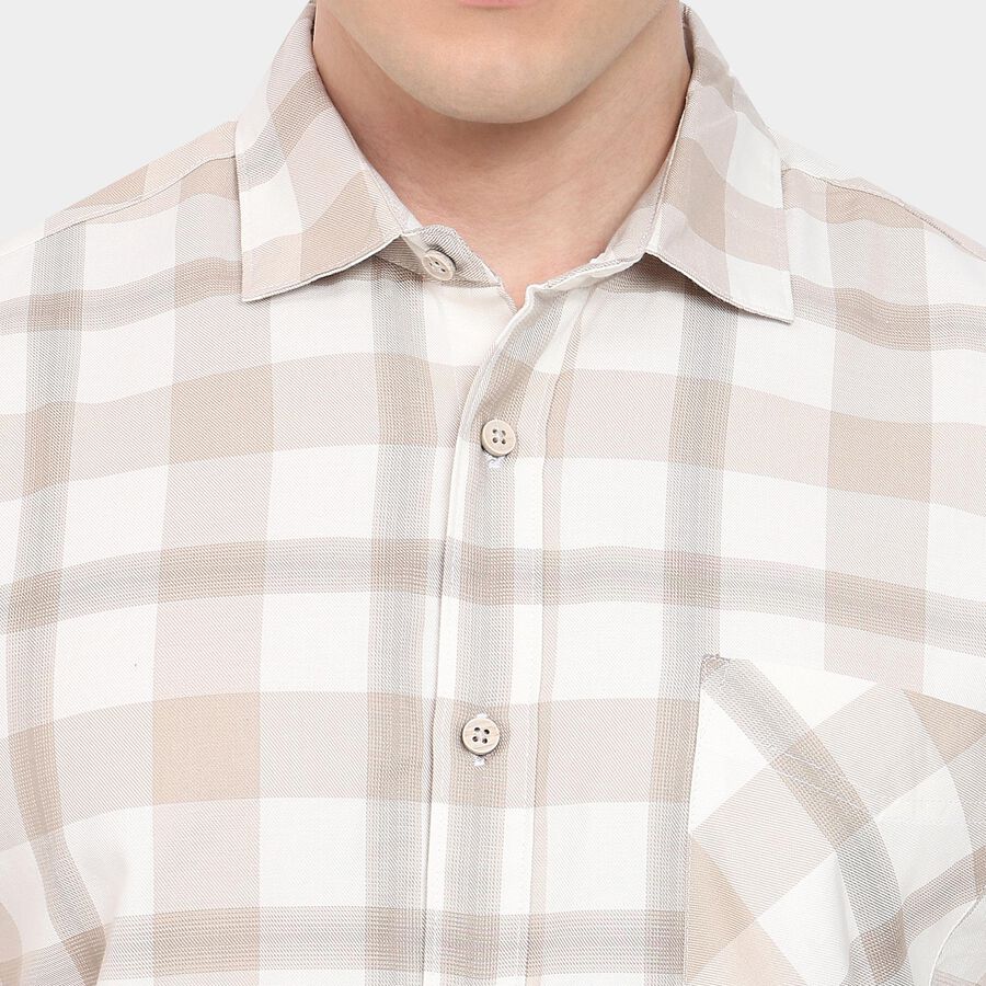 Men's 100% Cotton Casual Shirt, गहरा पीला, large